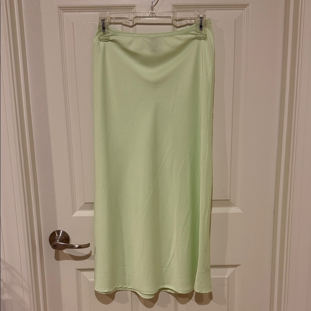 wild fable Light Mint Slip Midi Skirt